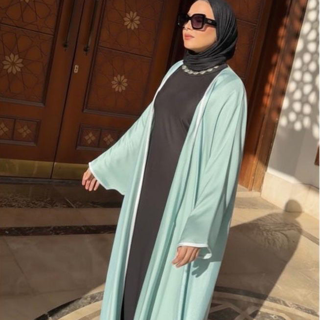 Mint green Shimmer Bisht