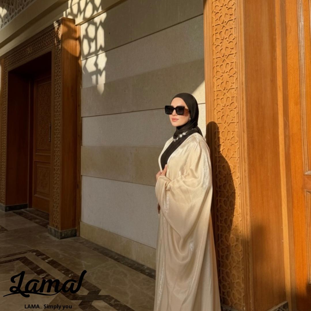 Beige Shimmer Bisht