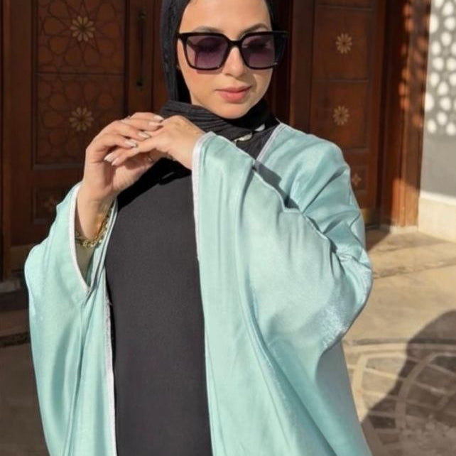 Mint green Shimmer Bisht