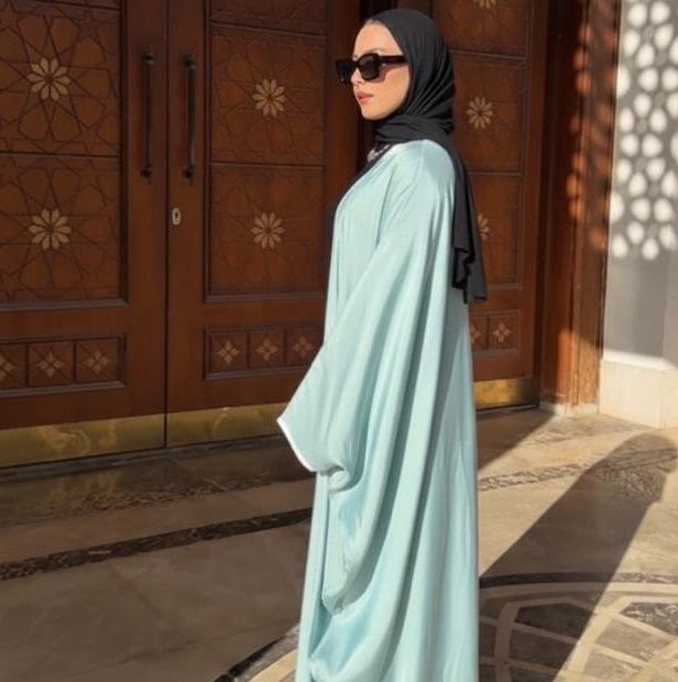 Mint green Shimmer Bisht